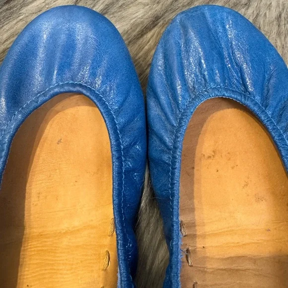 Tieks Blue Leather Flats - Picture 7 of 10